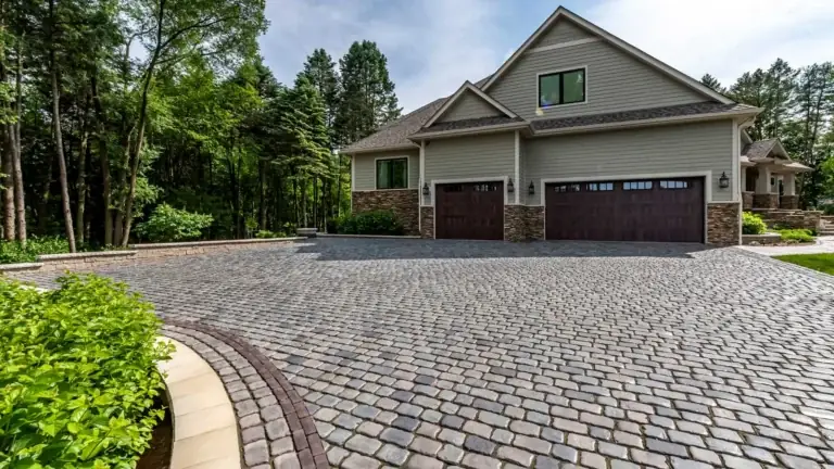Best driveway paving for extreme heat featuring light-colored reflective concrete