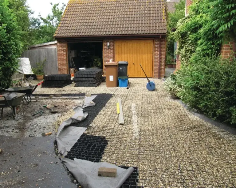 How To Reduce Gravel Driveway Loss Featuring Cellular Confinement Grids