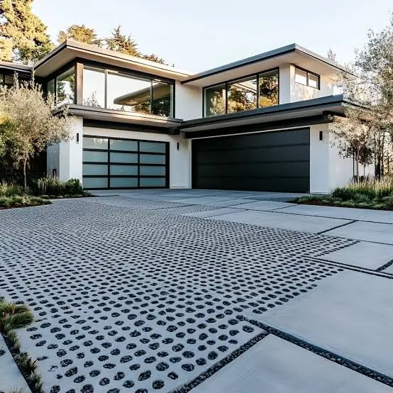 Top Modern Driveways in America Featuring Minimalist Concrete and Architectural Steel